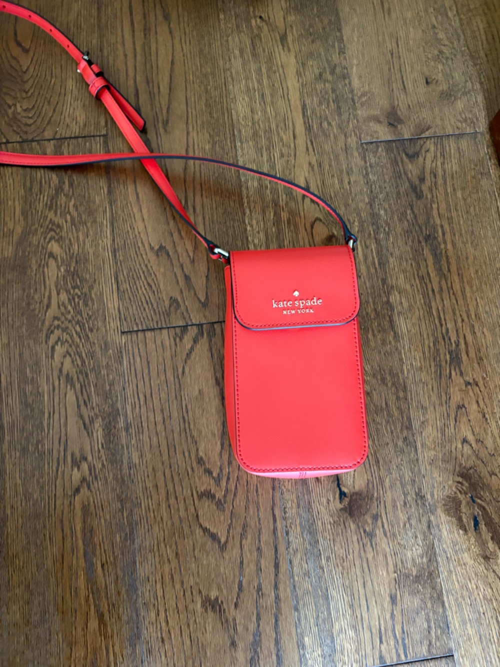 kate spade Coral Red Crossbody Phone Pouch